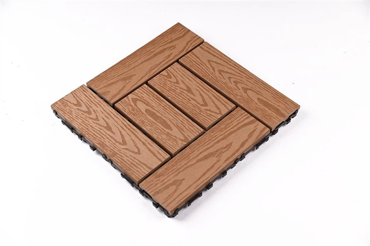 Interlocking Floor Mats Outdoor PP And WPC Material Log Style